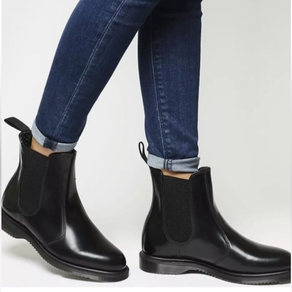 Dr. Martens Women’s Black Chelsea Boots Slip-On Ankle Boots